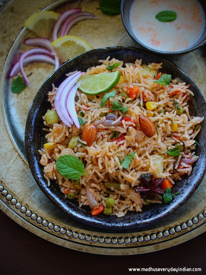 Instant Pot Vegetable Pulao - Madhu's Everyday Indian