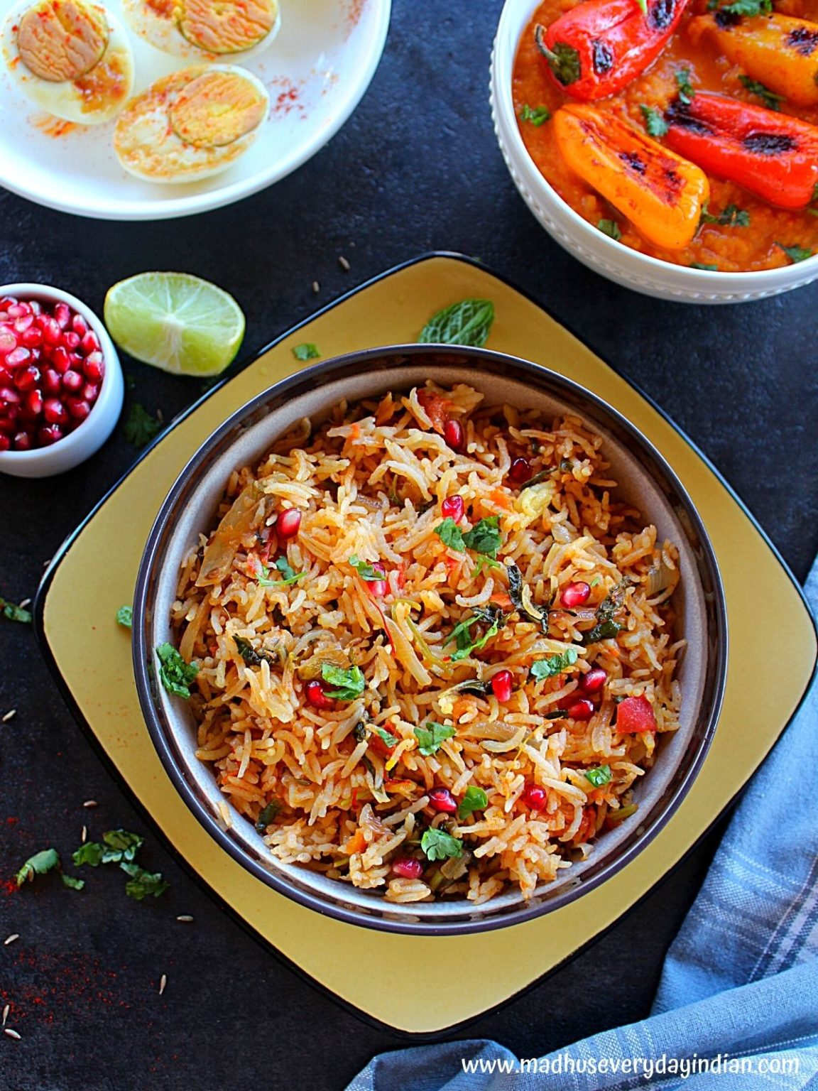Instant Pot Plain Biryani ( Kuska Rice) - Madhu's Everyday Indian