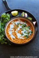 Vegan Red Lentil Curry - Madhu's Everyday Indian